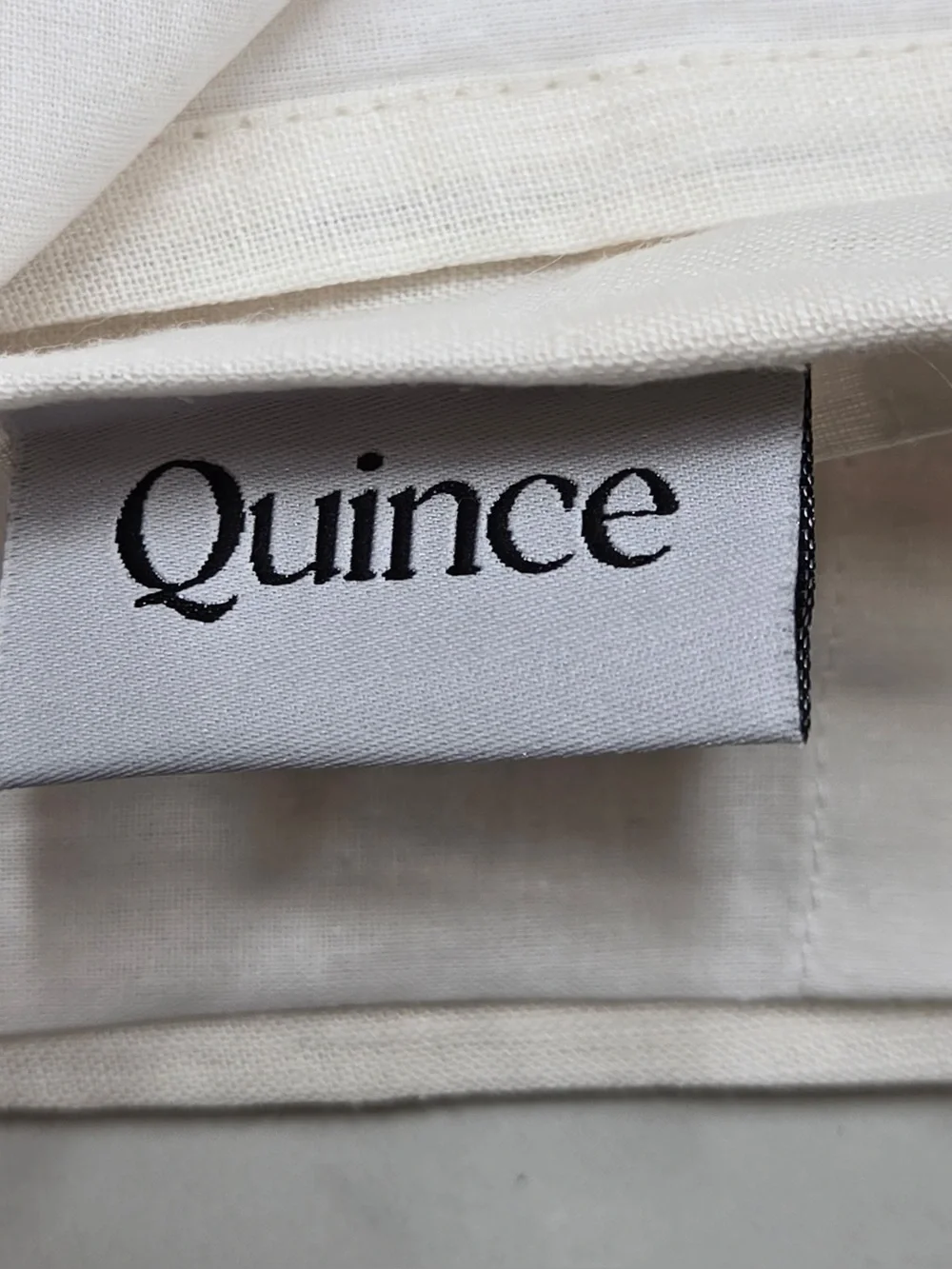 NWT QUINCE Set Of 2 48x108 European Linen Curtains Cream 0359